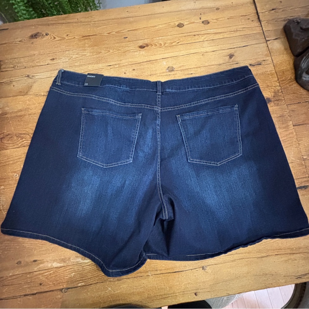 Lane Bryant Women's Jean Shorts - Deep Indigo - Picture 12 of 13